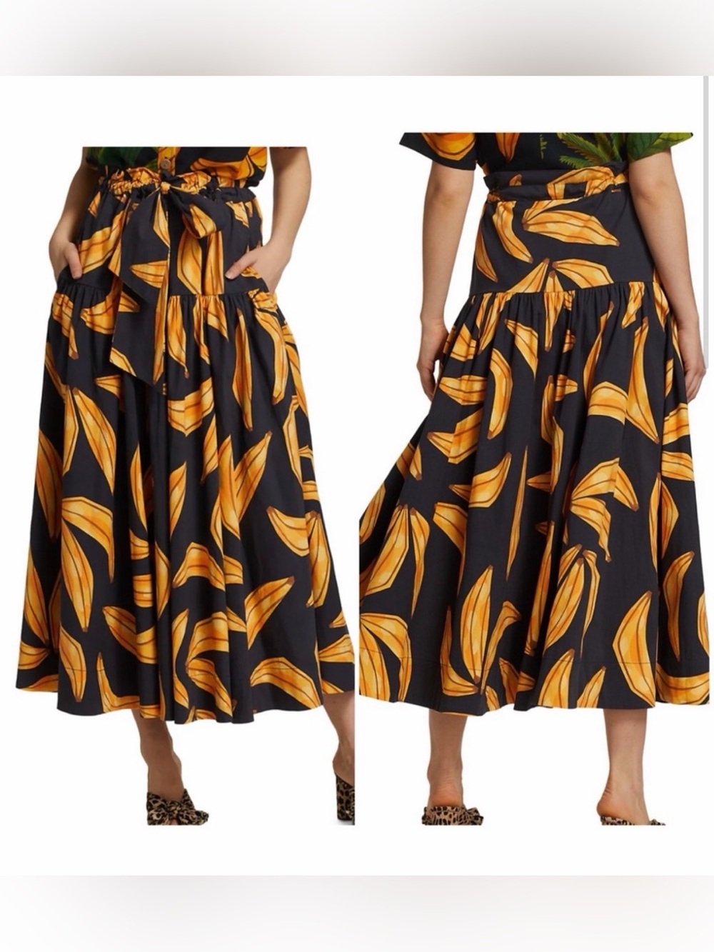 Farm Rio Banana Skirt XS